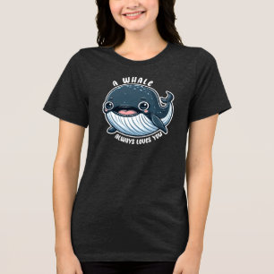 Ein Wal Liebe immer ein richtiges Geschenk für den Tri-Blend Shirt