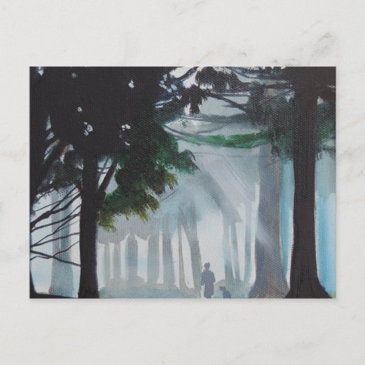 ein Waldspaziergang Postkarte (Vorderseite)