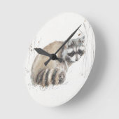 Ein Waldspaziergang X Runde Wanduhr (Winkel)