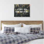 Ein Waldvogel Will nie ein Käfigdesign Leinwanddruck (Insitu (Schlafzimmer))