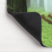 Ein Waldweg in Redwoods Staat Park, Kalifornien. Mousepad (Ecke)