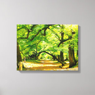 Ein Waldweg, Robin Hood Forest Leinwanddruck