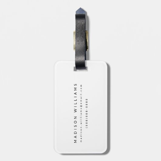 Ein Waldweg VIII Gepäckanhänger (Rückseite vertikal)