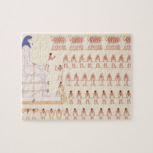 Ein Wandbild bei Beni Hasan, der das Bewegen Puzzle