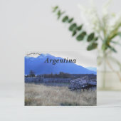 Ein Warenkorb in Patagonien Argentinien Postkarte (Stehend Vorderseite)