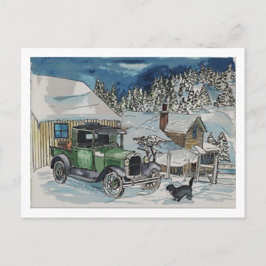 Ein warmer Sitz Postkarte (Vorderseite)