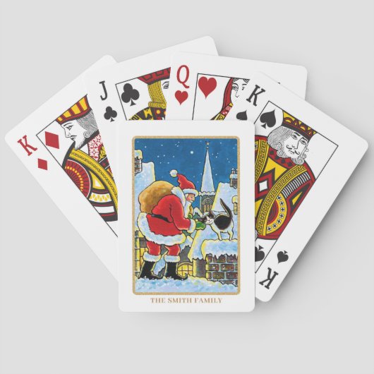 Ein warmes Willkommen Weihnachten Weihnachten Cust Spielkarten (Rückseite)