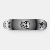 Ein was für Albtraum! Goth schwarzer Schädel und Skateboard (Horizontal)