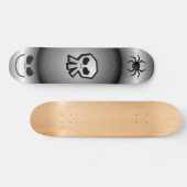 Ein was für Albtraum! Goth schwarzer Schädel und Skateboard (Horizontal)