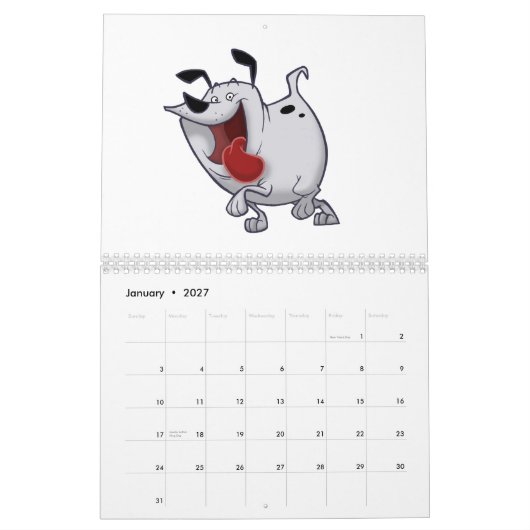 "Ein was für Wandkalender des Charakter-" 2009 (Jan 2027)