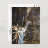 Ein Wasserfall von John Singer Sargent Postkarte (Vorne/Hinten)