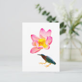 Ein Wasserlotus und ein Herd Postkarte (Stehend Vorderseite)