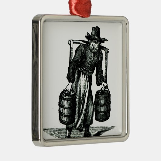 Ein Wasserträger Silbernes Ornament (Rechts)