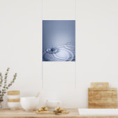 Ein Wassertropfen im Single, der in eine ruhige La Poster (Küche)
