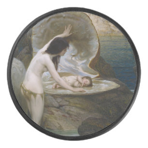 Ein Water Baby in Seashell von Bikini Nymph gefund Eishockey Puck