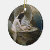 Ein Water Baby in Seashell von Bikini Nymph gefund Keramik Ornament (Links)