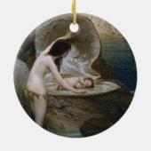 Ein Water Baby in Seashell von Bikini Nymph gefund Keramik Ornament (Hinten)