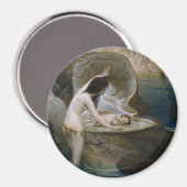 Ein Water Baby in Seashell von Bikini Nymph gefund Magnet (Vorderseite/Rückseite)