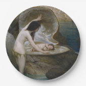 Ein Water Baby in Seashell von Bikini Nymph gefund Pappteller (Vorderseite)