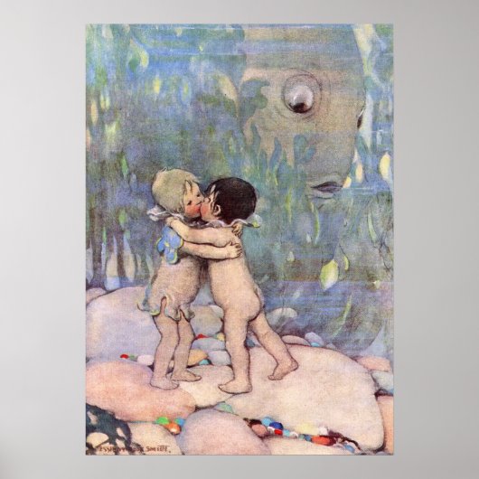 Ein Water Baby von Jessie Willcox Smith Poster (Vorne)