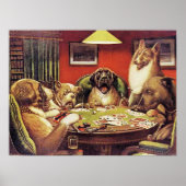Ein Waterloo, Hunde spielen Poker, Poster (Vorne)