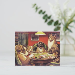 Ein Waterloo, Hunde spielen Poker, Postkarte