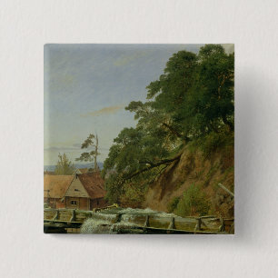 Ein Watermill in Christiania, c.1834 Button