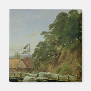 Ein Watermill in Christiania, c.1834 Magnet