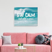 Ein Wave-Zitat über den Ozean Leinwanddruck (Insitu (Wohnzimmer))