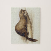 Ein Weasel, 1832 (w/c, Stift, Tinte, Gouache und Puzzle (Vertikal)