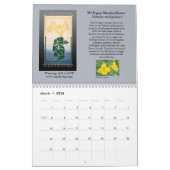 Ein Weaver-Journal gefährdeter Wildblumen Kalender (Mär 2026)