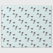 Ein Wedge von Ibises im Flug Geschenkpapier (Flach)