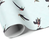 Ein Wedge von Ibises im Flug Geschenkpapier (Rolleneckpunkt)