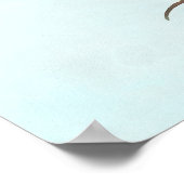 Ein Wedge von Ibises im Flug Poster (Ecke)