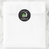 Ein Wee Bit High-rish Irish Funny St. Patrick's Da Runder Aufkleber (Tasche)