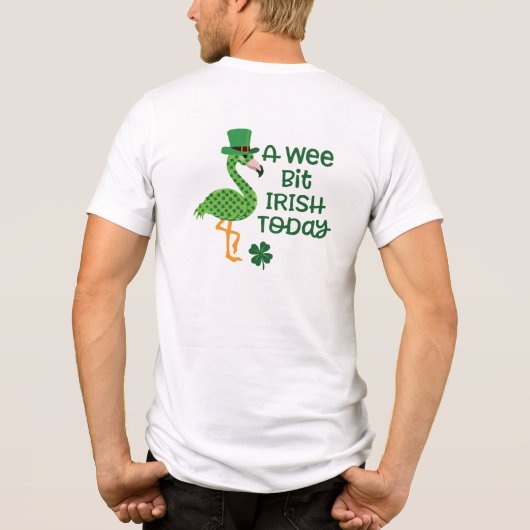 Ein Wee Bit Irish Heute St. Patrick Day Tri-Blend Shirt (Rückseite)