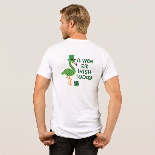 Ein Wee Bit Irish Heute St. Patrick Day Tri-Blend Shirt (Rückseite voll)