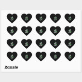 Ein Wee bit Irish St. Patricks Day Herz-Aufkleber (Blatt)