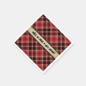 Ein Wee Dram von Scotch Paper Untersetzer Serviette (Ecke)