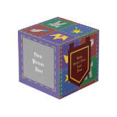 Ein Wee's Fantasy Quilt Foto Cube Würfel (Rückseite Schrägansicht)