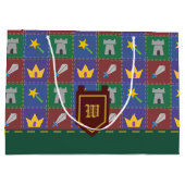Ein Wee's Fantasy Quilt Geschenktasche Große Geschenktüte (Rückseite)