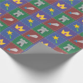 Ein Wee's Fantasy Quilt Wrapping Paper Geschenkpapier (Ecke)