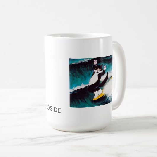 EIN WEG AUF DEM WILDSIDE KAFFEETASSE (VorderseiteRechts)