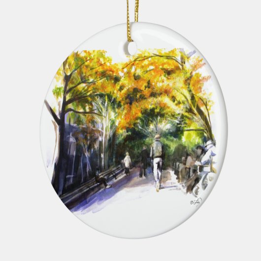 Ein Weg durch die Park-Verzierung Keramikornament (Links)