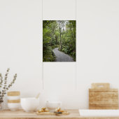 Ein Weg durch einen Regenwald am Fuße Poster (Küche)
