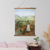 Ein Weg fordert Sie auf, alleine zu gehen Wandteppich Mit Holzrahmen (Schlafzimmer)