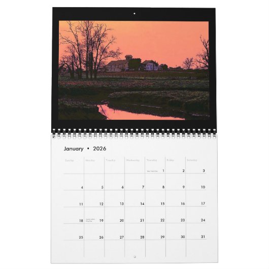 Ein Weg im amischen Land-Kalender Kalender (Jan 2026)