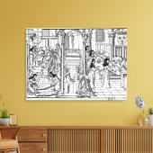 Ein Weg im Hotel-Dieu, Paris Leinwanddruck (Insitu (Wohnzimmer))