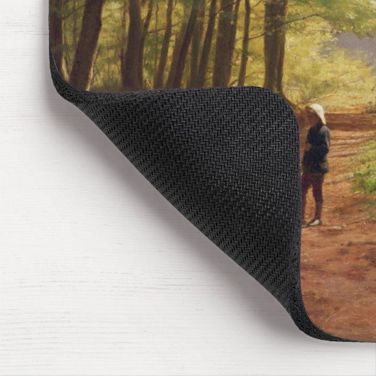 Ein Weg im Wald Mousepad (Ecke)