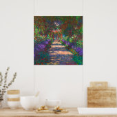 Ein Weg in Monets Garten nach Claude Monet Poster (Küche)